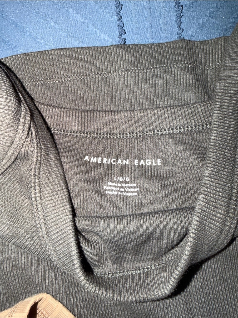American Eagle Outfitters Ribbed Tank & Top Set - Black, Blush, Olive, Camel - Picture 3 of 5